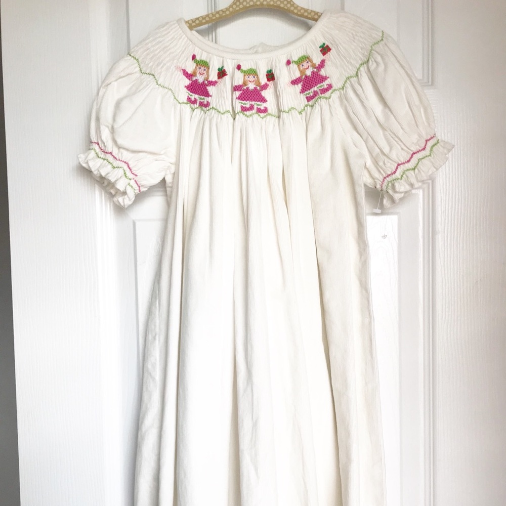 NWOT Castles and Crowns Smocked Christmas Dress